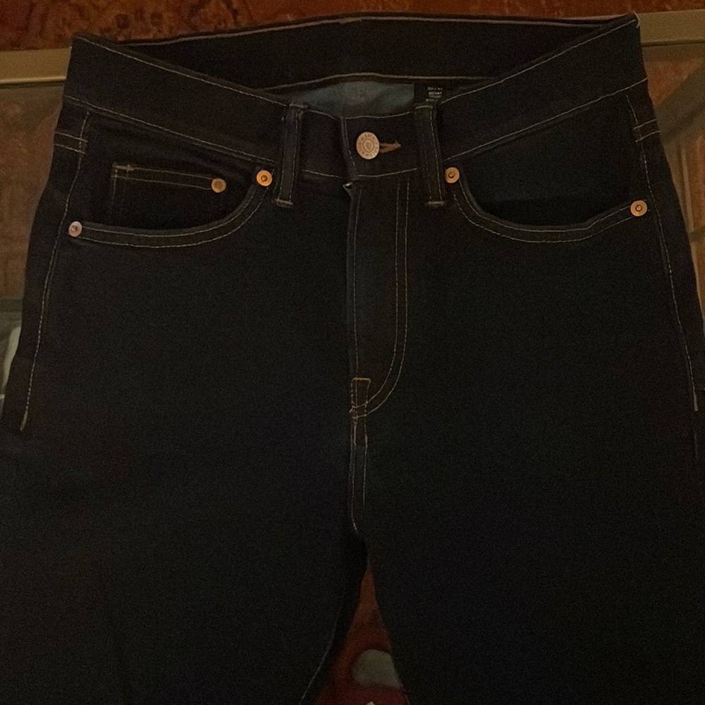 Denim dark blue slim fit jeans